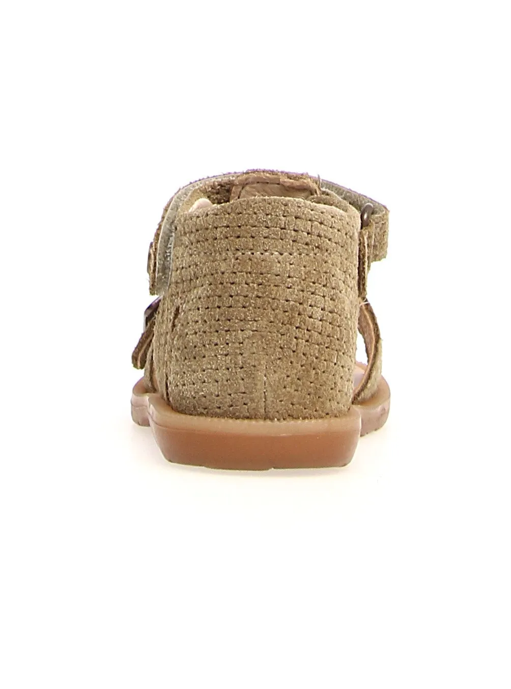 Naturino Quarzo - Sandals Suede Lizard Woven - Stone