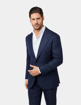 Navy Blue Single Breasted Suit