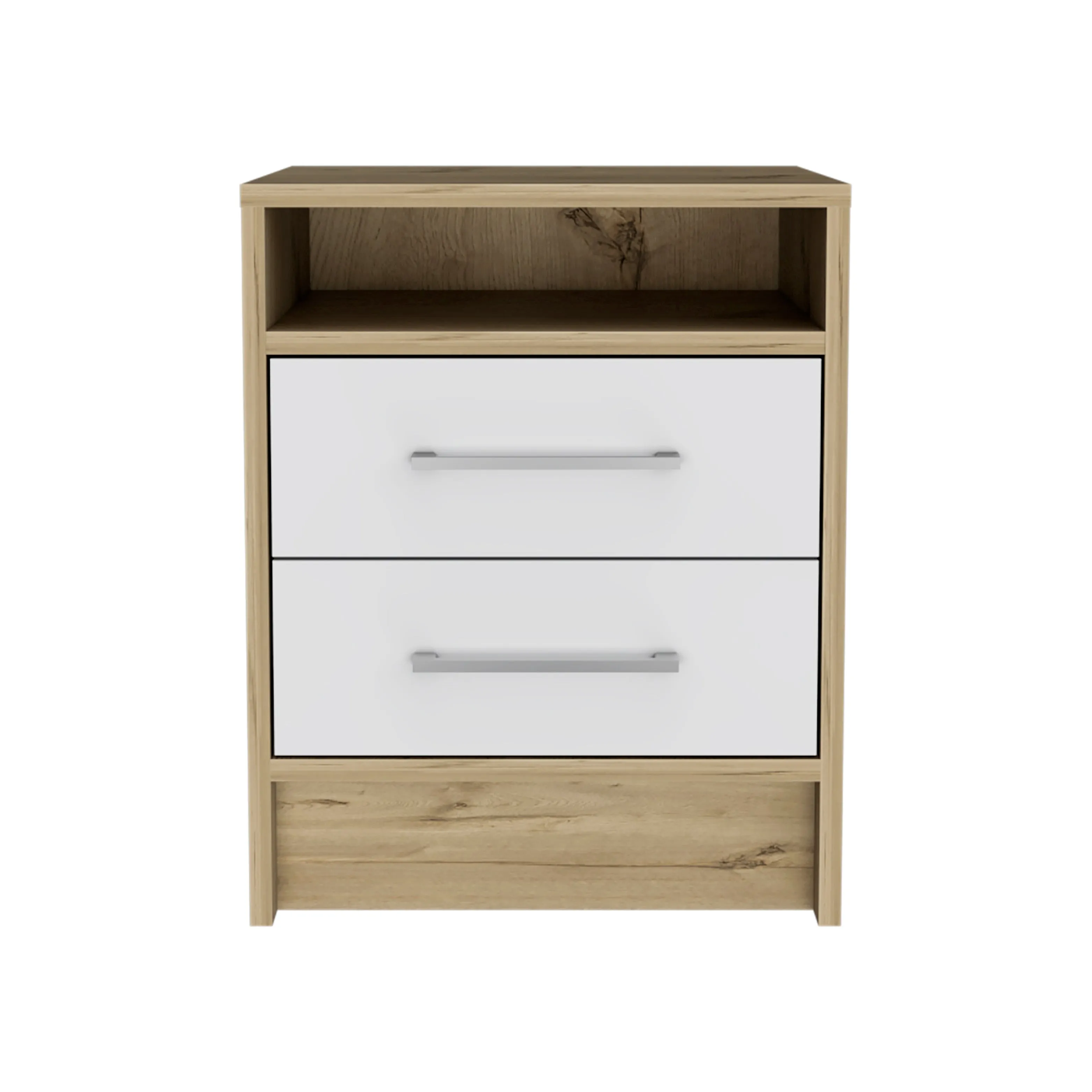 Nightstand Cartiz White/Light Oak