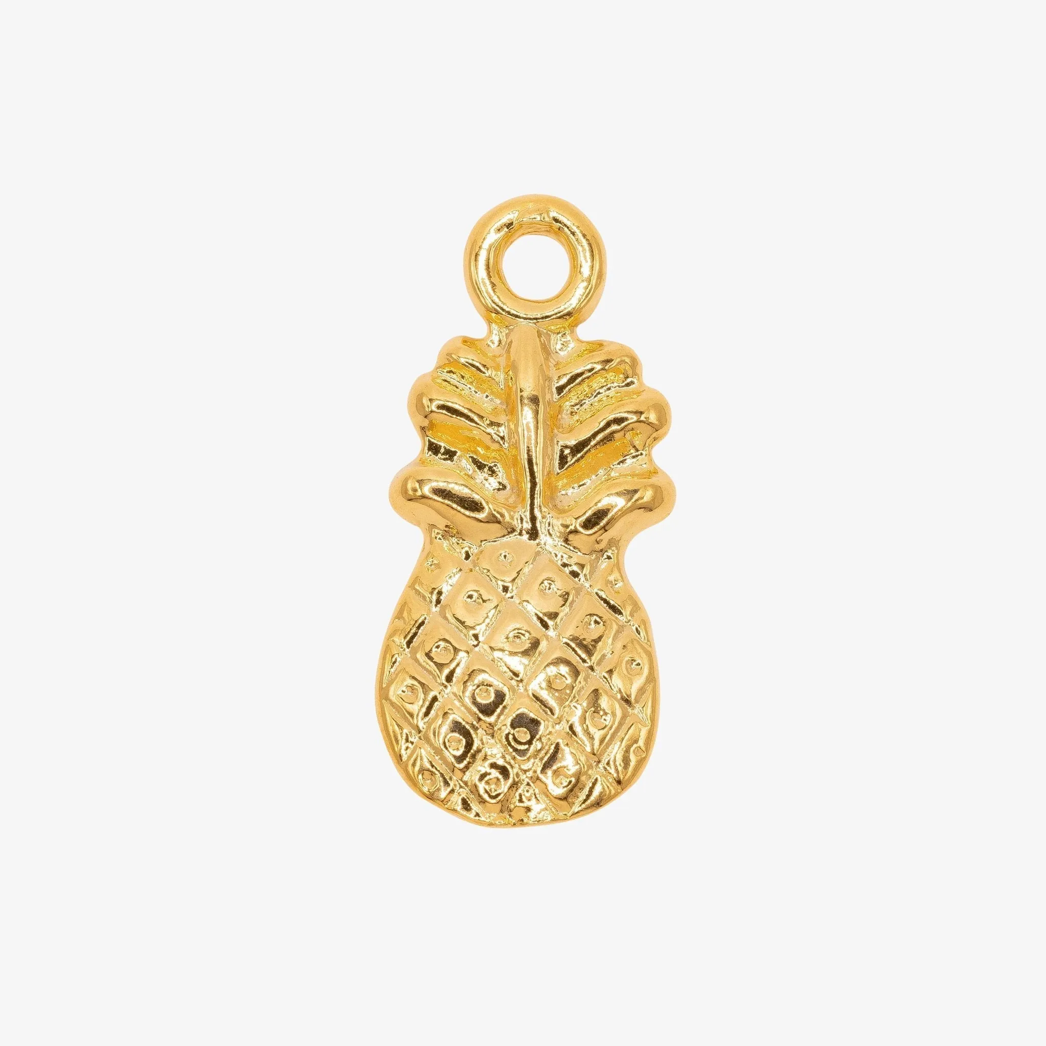 Pineapple Charm Wholesale 14K Gold, Solid 14K Gold