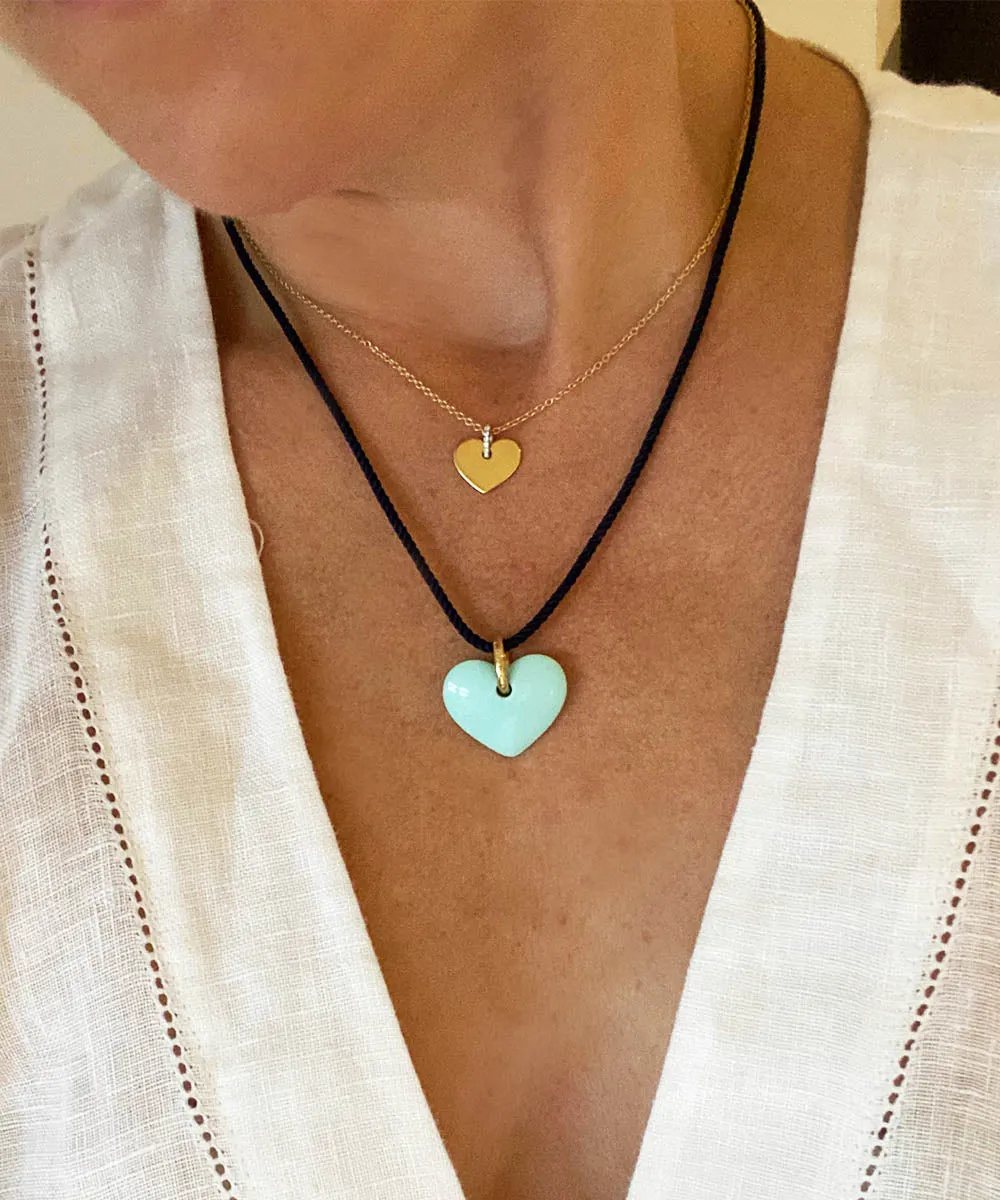 Robin's Egg Heart Pendant