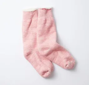 Rototo - Double Face Crew Socks - L. Pink