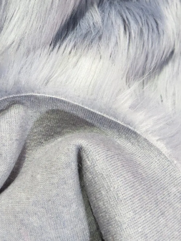 Saddle Solid Shaggy Long Pile Faux Fur Fabric / Sold By The Yard (Second Quality Goods)