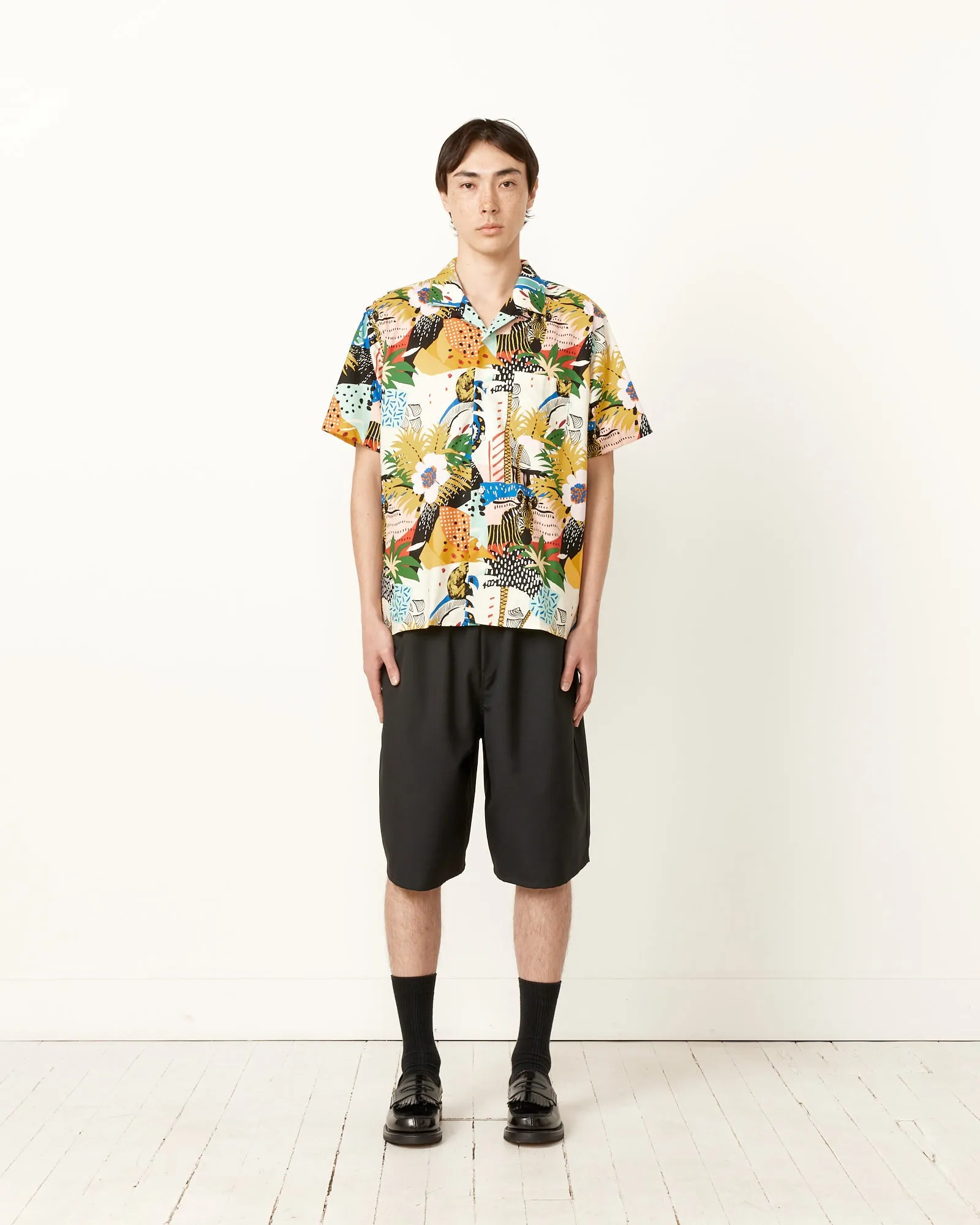 Short Sleeve Camp Shirt in Disco Oasis