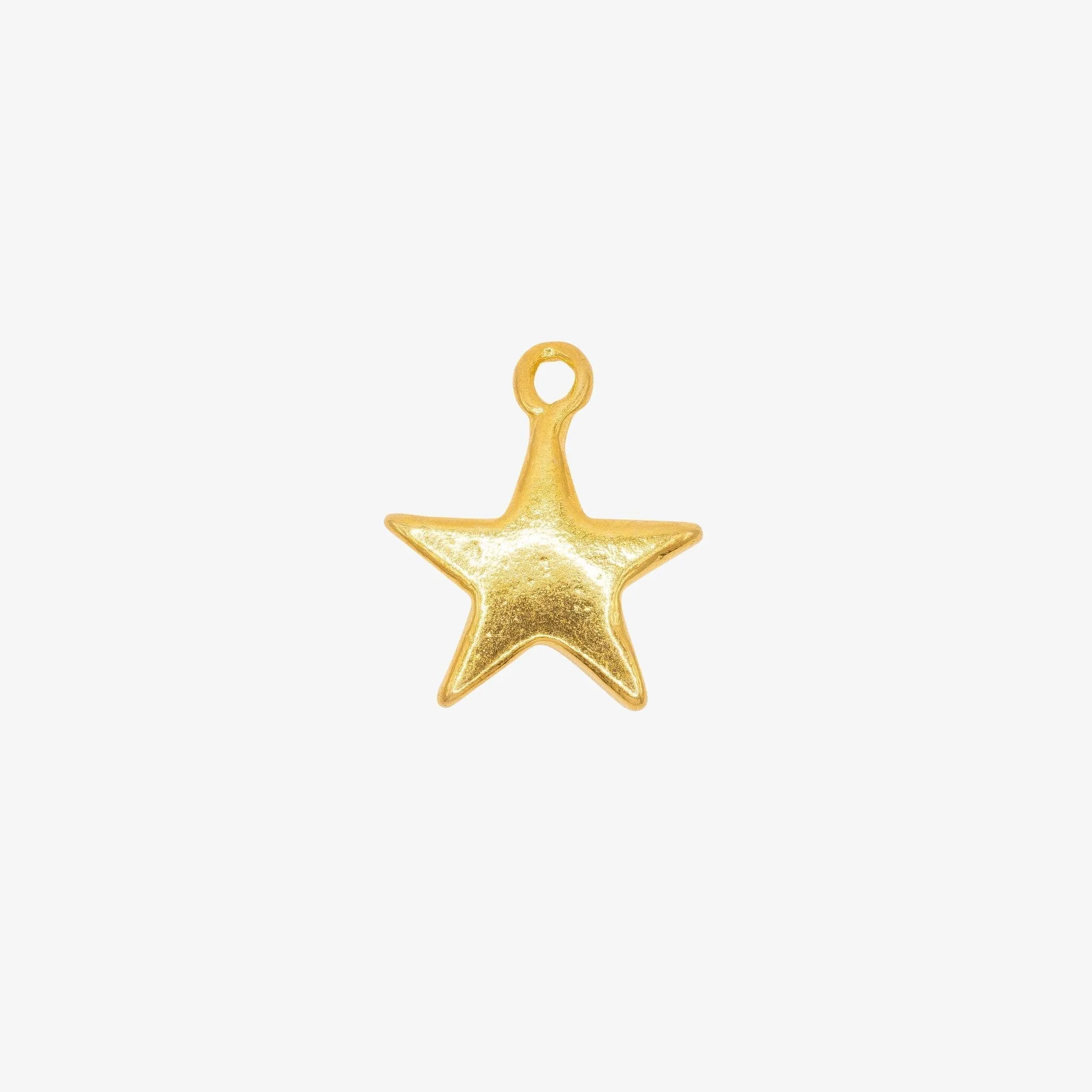 Star Charm Wholesale 14K Gold, Solid 14K Gold, G181