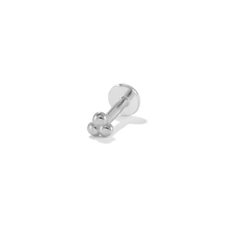 Sterling Silver Zirconia Piercing Stud Earrings For Women