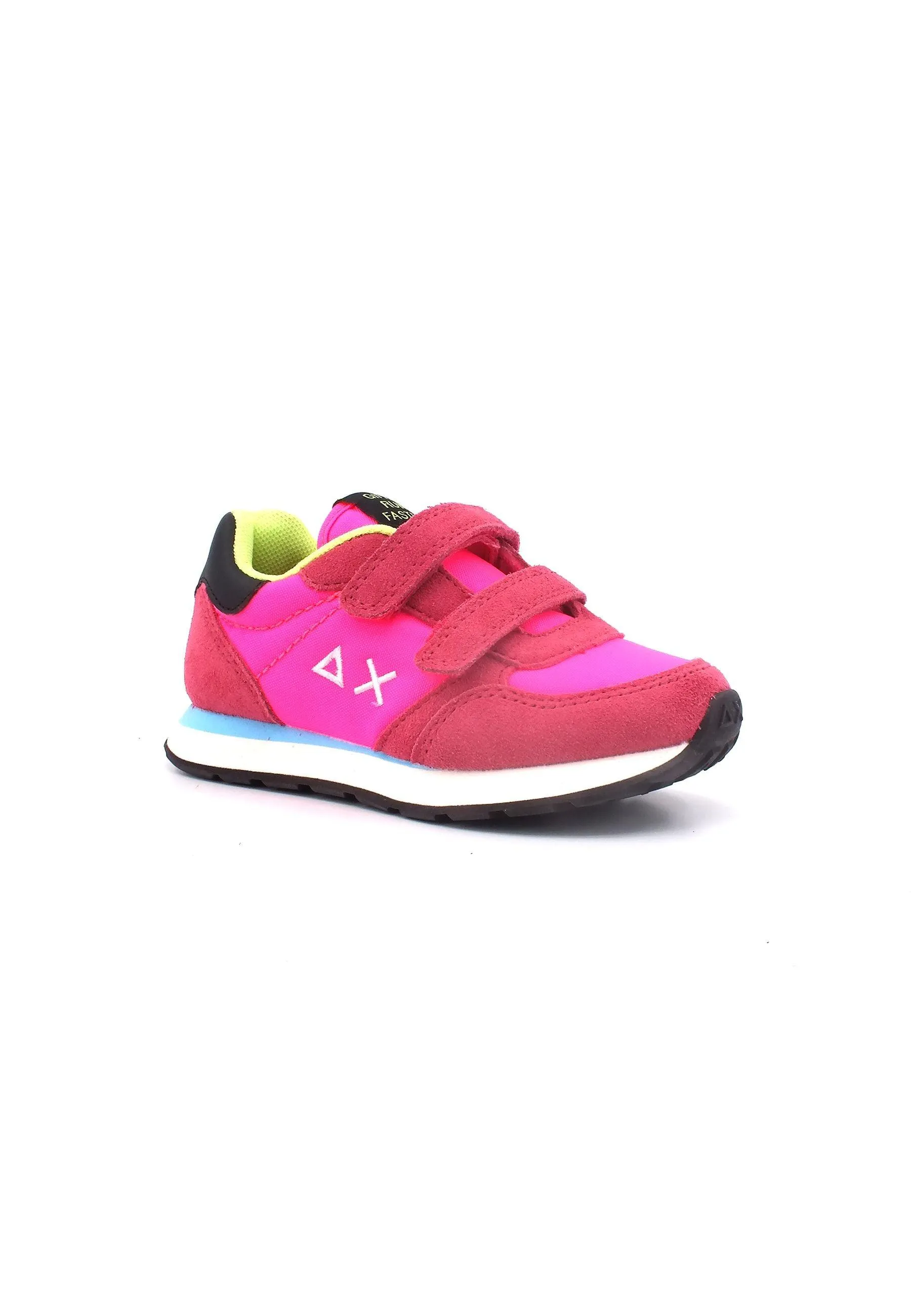 SUN68 Ally Solid Nylon Sneaker Bambino Fuxia Fluo Z33401B