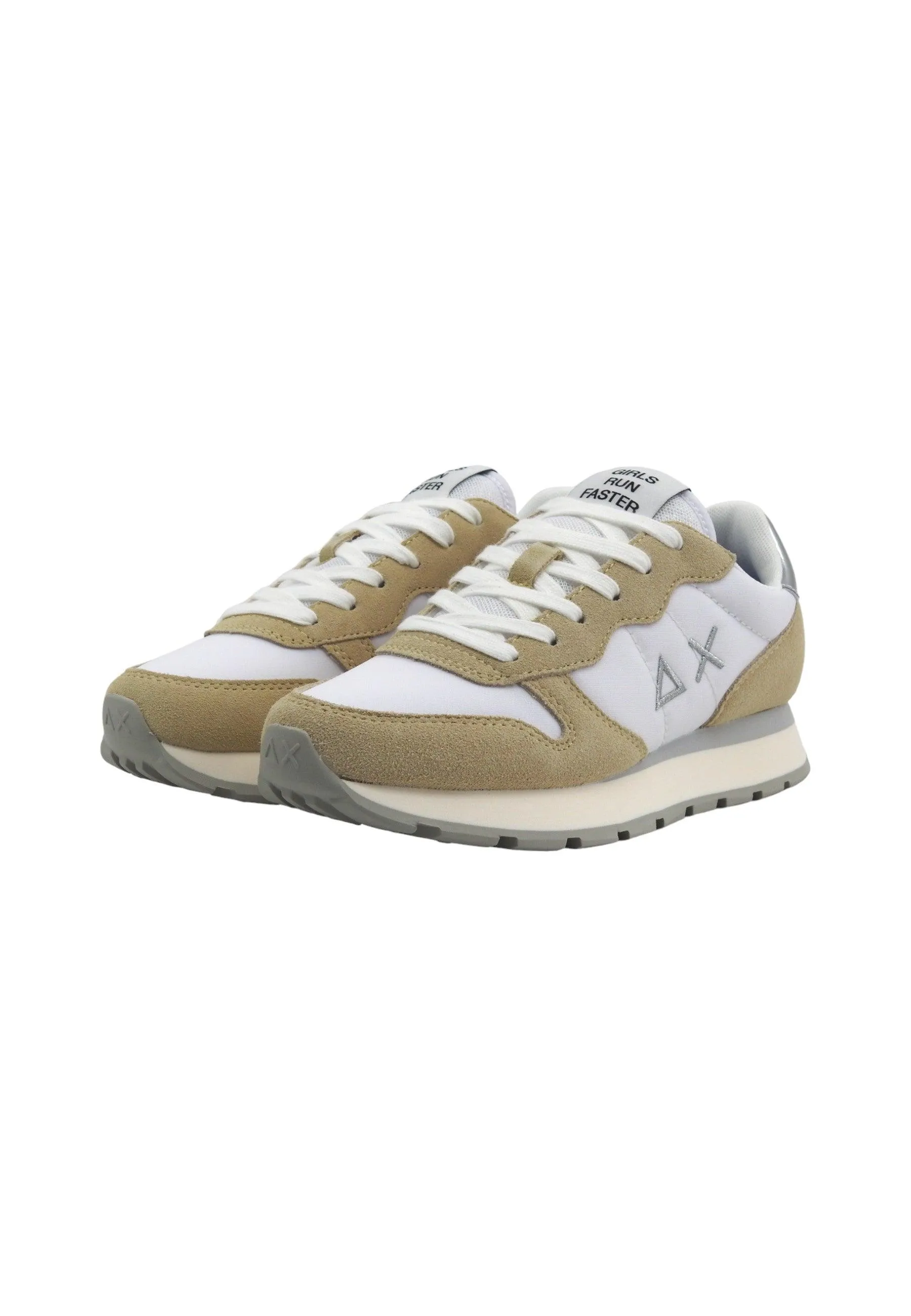 SUN68 Ally Solid Sneaker Donna Bianco Panna Z34202