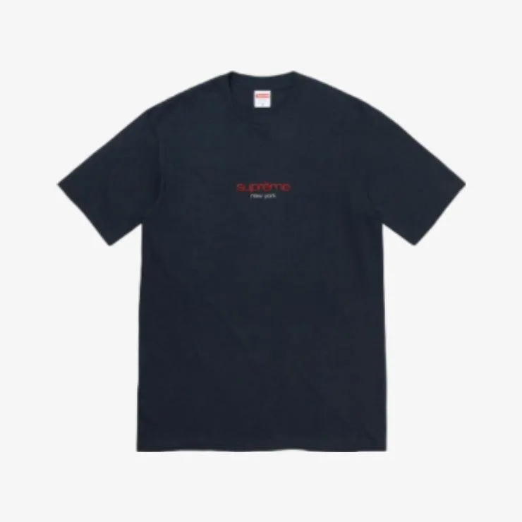 Supreme Tee 'Classic Logo' Navy SS22