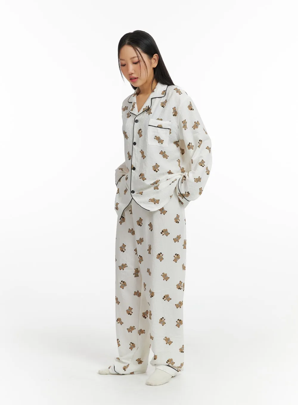 Teddy Graphic Pajama Set IF421