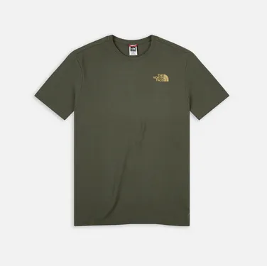 The North Face men's short sleeve t-shirt Red Box Cel NF0A7X1KRV41 green-khaki