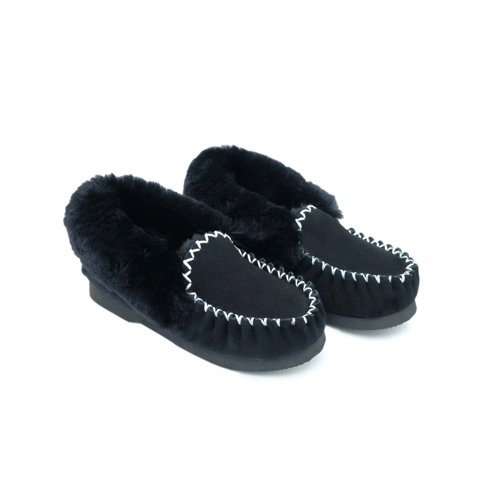 Traditional Sheepskin Moccasins - Men’s, Women’s, 100% Australian Sheepskin UGG Slippers