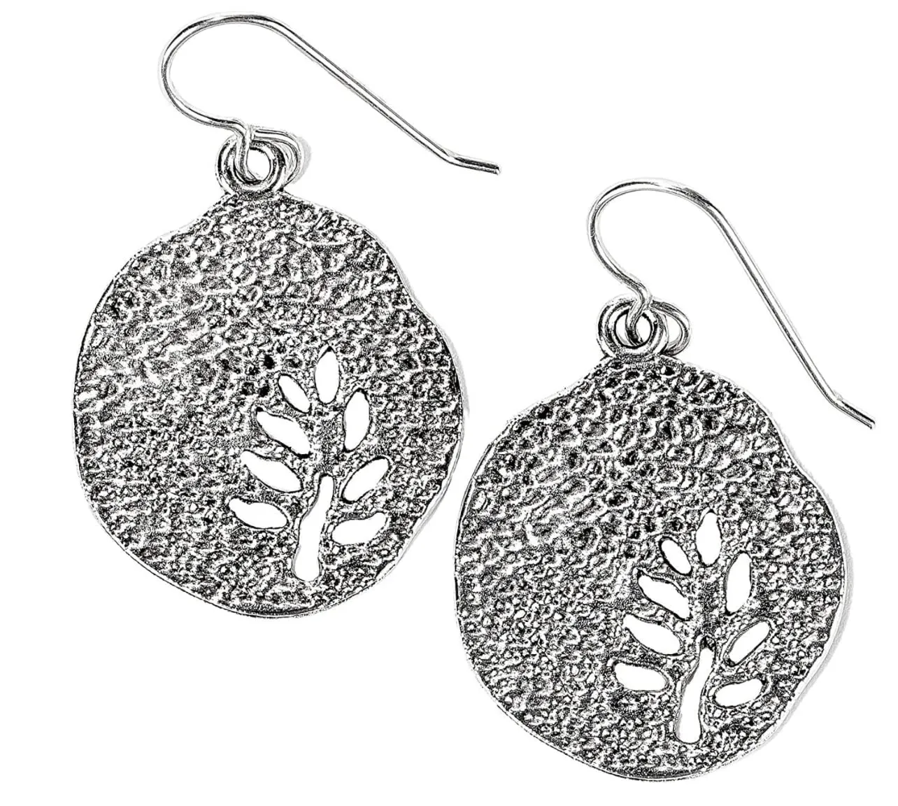 Tree Branch Disc Dangle Earrings