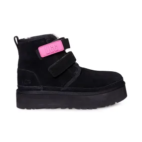 UGG Neumel Platform Black Boots - Youth