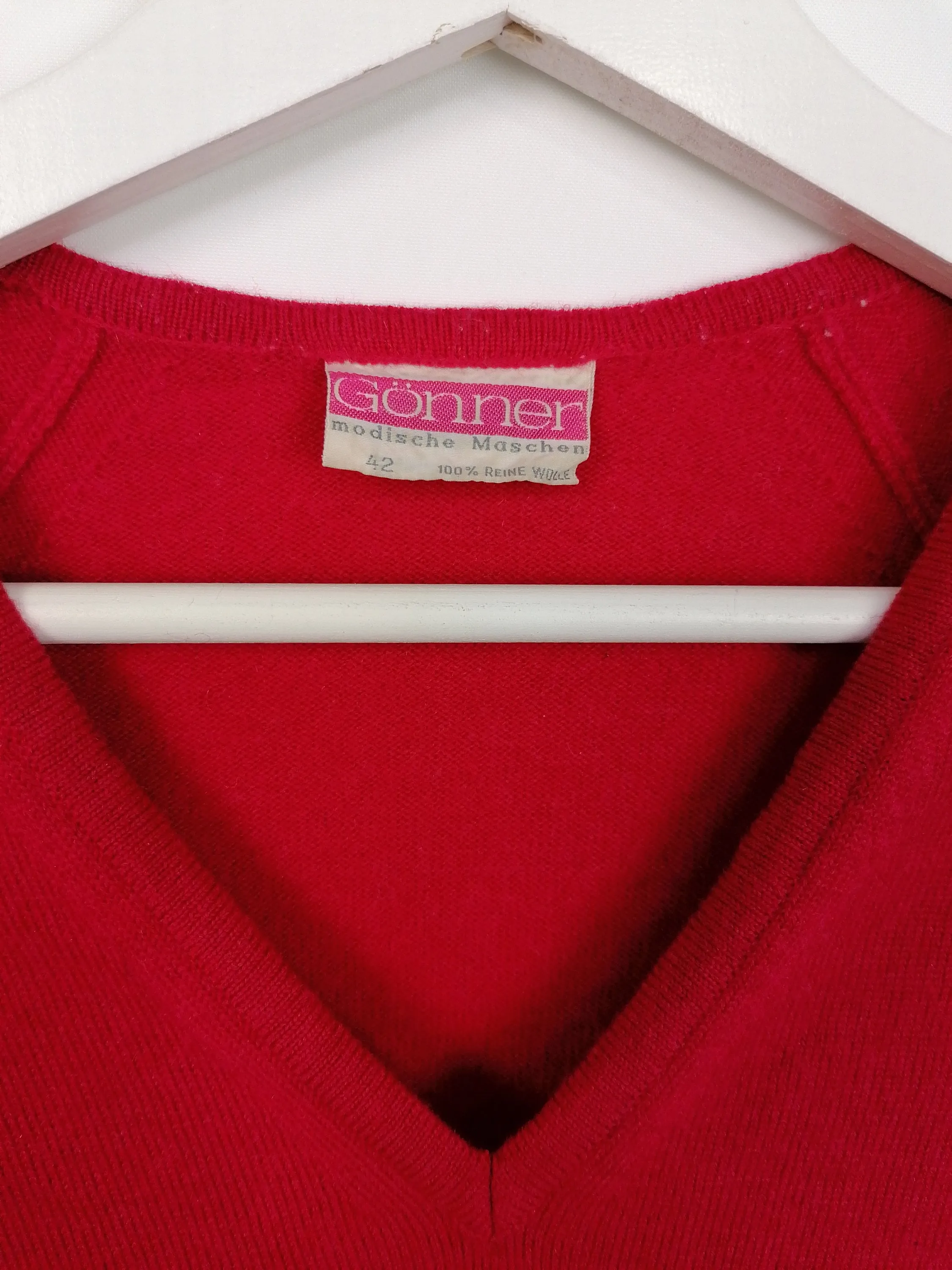 Virgin Wool Pink Sweater - size S-M