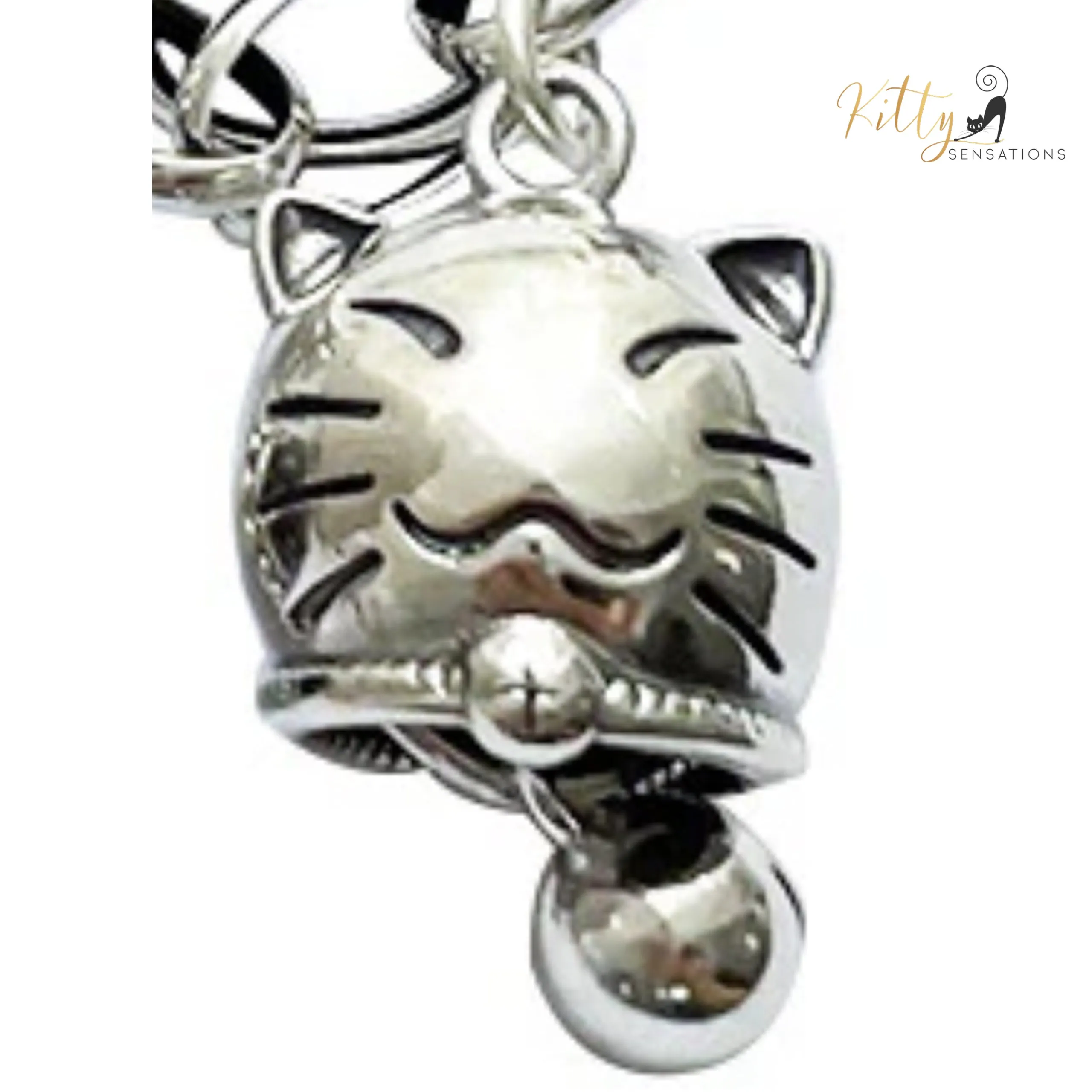 Who-Will-Bell-The-Cat Bracelet in Solid 925 Sterling Silver - Adjustable Length