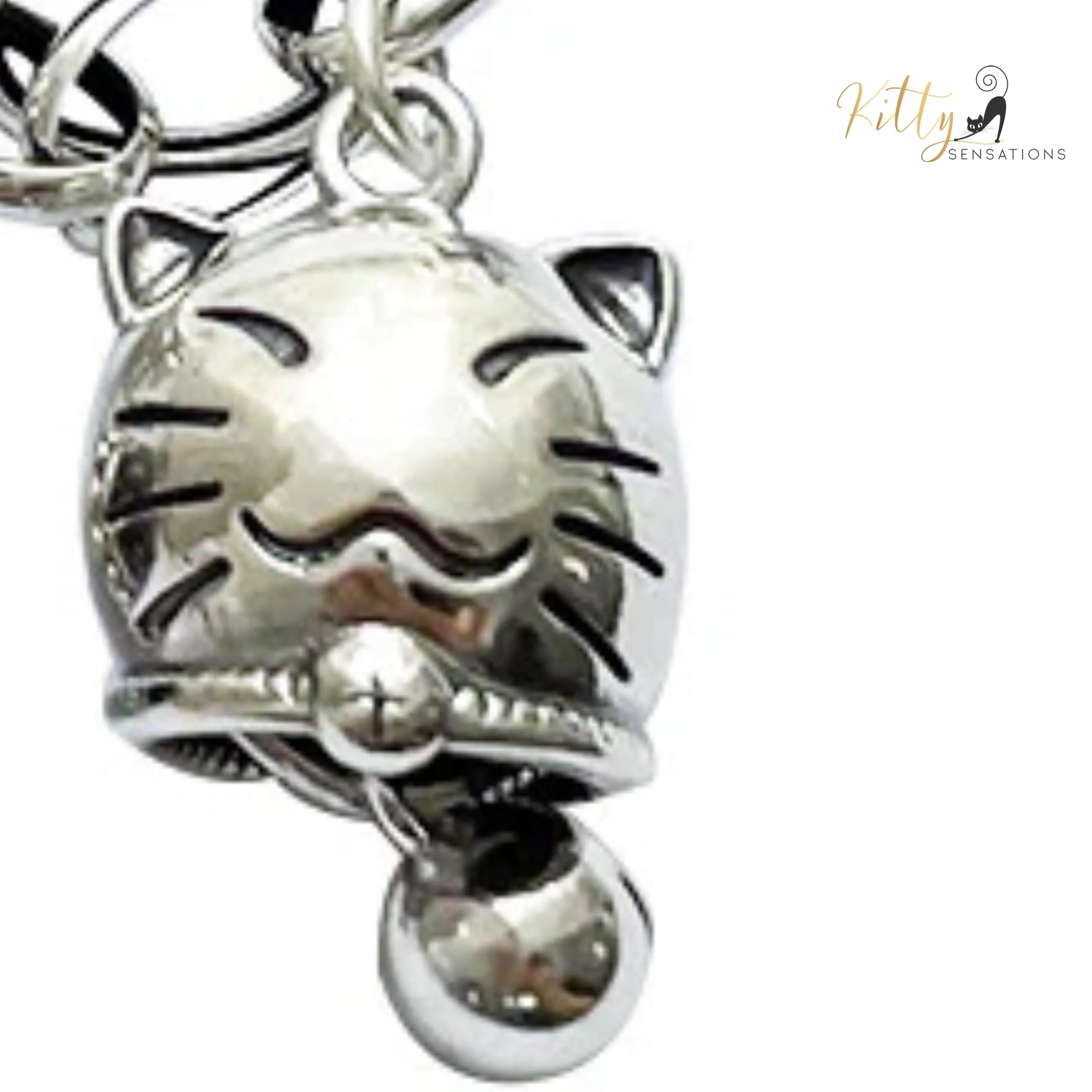 Who-Will-Bell-The-Cat Bracelet in Solid 925 Sterling Silver - Adjustable Length