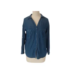 ZARA Blue Button-down Collared Shirt | Like New |